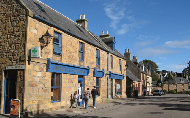Dornoch High Street shops - See text below