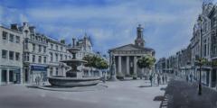 Jason Liosatos' watercolour of Elgin High Street