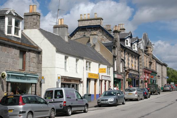 Grantown High Street shops - See text below