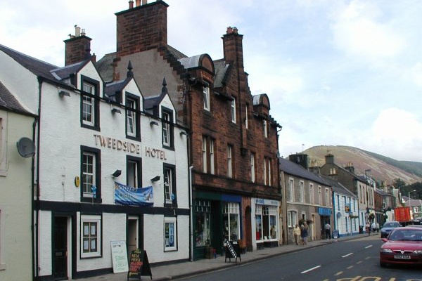 Innerleithen High Street shops - See text below
